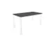 In hoogte verstelbaar bureau,HxBxD 720-840x1200x600mm,MS-donkergrijs