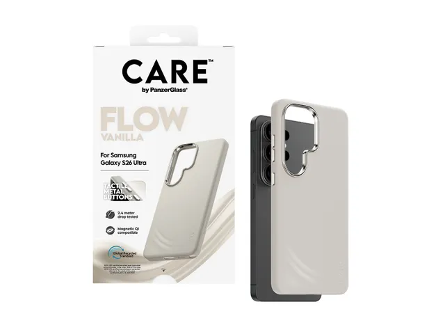 PanzerGlass CARE by Flow Case Vanilla w. Qi Samsung Galaxy S26 U