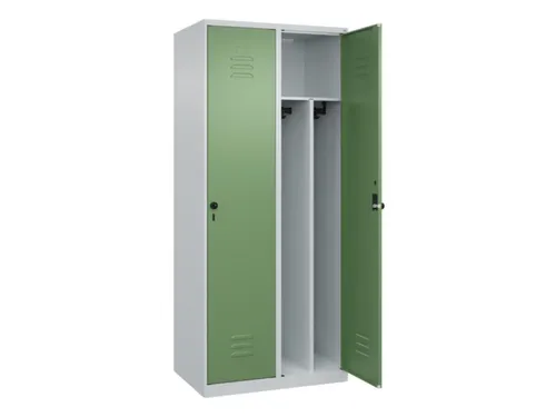 locker voor scheiding van kleding,HxBxD 1850x800x500mm,2vak
