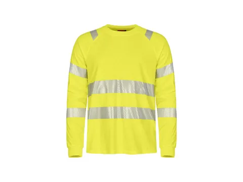 Tranemo 508789 T-Shirt lange mouw Hi-Viz Fluorgeel maat M
