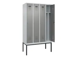 locker voor scheiding van kleding,HxBxD 2120x1200x500mm,4vak