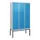 dubbeldekse locker,HxBxD 2120x1200x500mm,3x2vak.,vak B 400mm,cil.-slot