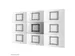 Neomounts WL95-800BL1 Support mural pour Videowall 42-70 inch - max 35