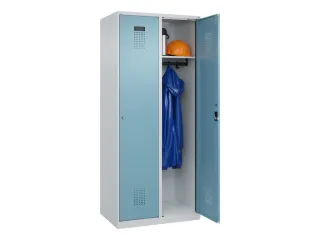 locker,HxBxD 1850x800x500mm,2vak,vak B 400mm,cil.-slot,staand op vloer - 1