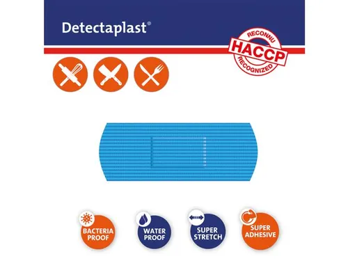 Detectaplast 8025 Pleister waterafstotend blauw 25x72mm 100 Stuks
