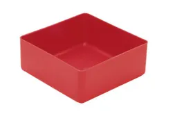 Inzetbak HxLxB 40x99x99mm Polystyreen Rood 50 stuks