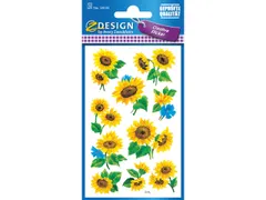 papieretiket Z-design Creative pakje a 3 vel zonnebloemen
