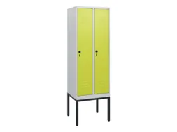 locker,HxBxD 1950x600x500mm,2vak,vak B 300mm,draaigrendel