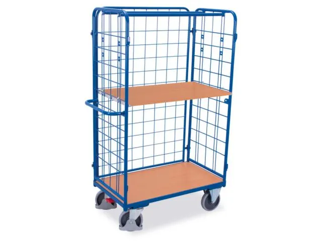 etagewagen,draagverm. 500kg,2etage(s),laadvl. LxB 1000x700mm,houtetage