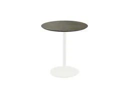 bistrotafel,HxØ 730x700mm,rond,schotelvoet wit