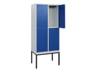 dubbeldekse locker,HxBxD 1950x800x500mm,2x2vak.,vak B 400mm - 2