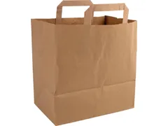 Papieren zak, ft 32 x 18 x 26 cm, bruin