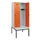 locker met bank,HxBxD 1950x800x815mm,2vak,vak B 400mm,draaigrendel