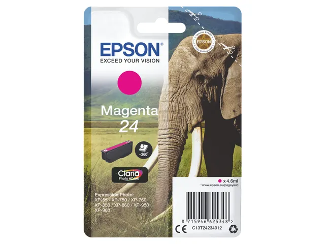 Singlepack Magenta 24 Claria Photo HD Ink