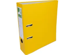 Q-connect ordner A4 PP en karton 8cm rug Geel
