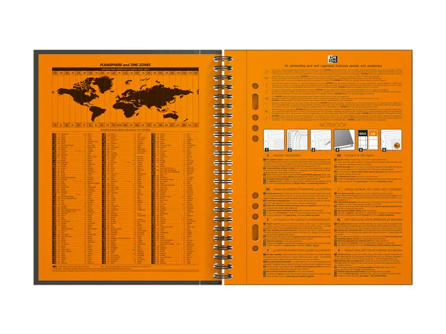 Spiraalblok Oxford International Notebook A5+ ruit 5mm