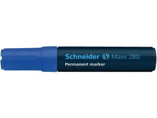 Marker Schneider Maxx 280 permanent beitelpunt blauw - 1