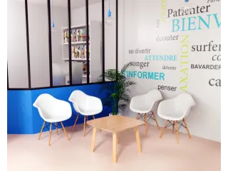 bijzettafel,HxBxD 400x600x600mm,4voeten natuur,vierkante buis - 2