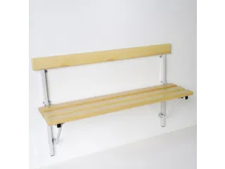 klapbank,HxLxD 780x1200x380mm,houten lijst,frame staal RAL7035 - 1