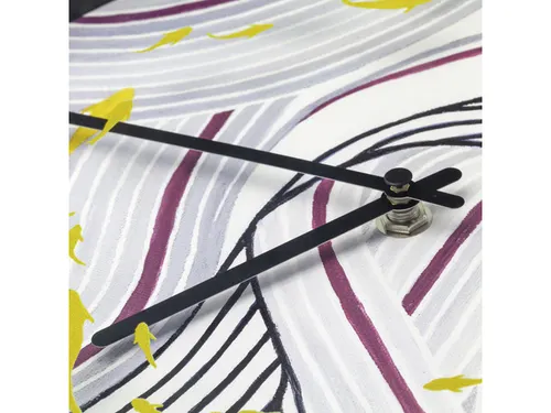 Wandklok Nextime dia 30cm grijs kunststof Koi