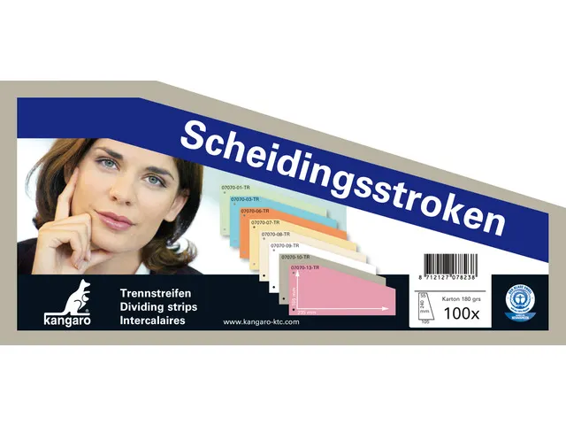 Scheidingsstrook Kangaro 2-gaats 240x105x60mm trapezium 180 grams RC g