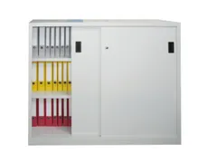 schuifdeurkast,HxBxD 1200x1500x600mm,RAL7035,front RAL5012