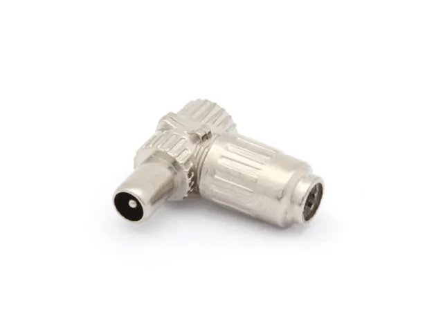 Haakse TV-Plug 9.5mm/2.3mm - Mannelijk - Metaal