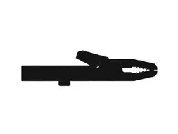 Geisoleerde Krokodillenklem 4mm / Zwart (AK 2 S)