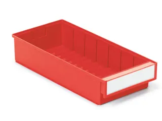 stellingbak,HxBxD 82x186x400mm,PP,rood - 1