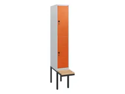 Dubbeldekse dekenkist,HxBxD 1950x300x815mm,1x2vak.,vak B 300mm