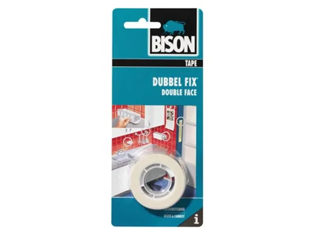 Dubbelzijdige plakband wit 19mmx1.5m