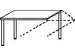 angle de liaison,HxlxP 680-800x800x800mm,panneau blanc,angulaire
