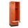 locker met bank,HxBxD 1950x600x815mm,2vak,vak B 300mm,draaigrendel