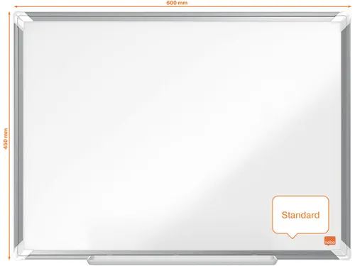 Premium Plus whiteboard, gelakt staal, 60 x 45