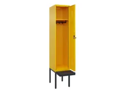 locker met bank,HxBxD 2120x400x815mm,1vak,vak B 400mm,draaigrendel