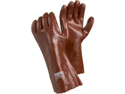 Tegera 10PG PVC handschoenen, rood, maat 10, per 12 paar