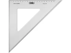 équerre Möbius & Ruppert 32cm 45gr plastique gris