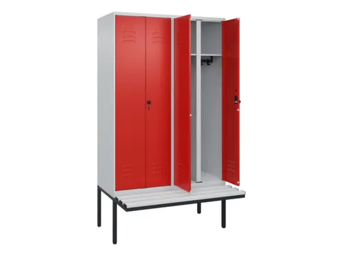 locker voor scheiding van kleding,HxBxD 2120x1200x815mm,4vak