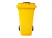 Container met rozet 120 Liter Geel