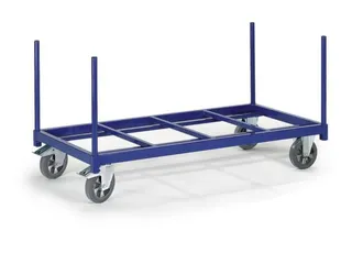 rongenwagen,draagverm. 1200kg,laadvl. LxB 1300x800mm,platform open - 1
