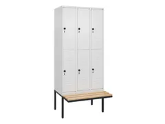 Dubbeldekse dekenkist,HxBxD 2120x900x815mm,3x2vak.,vak B 300mm