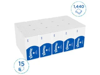 Handdoek Kleenex Ultra i-vouw 3-laags 21,5x31,8cm wit 15x96stuks 6710 - 3