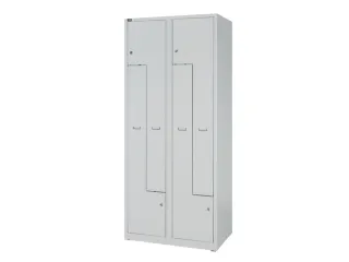 Z-garderobekast,HxBxD 1850x800x500mm,vak B 400mm,cil.-slot,sokkel - 4