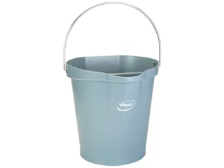 Hygiene 5686-88 emmer, 12 liter grijs, maatverdeling en schenktuit - 1