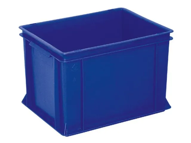 Euronorm Stapelkrat 270x400x300mm 26liter Gesloten Blauw