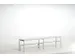 banc-patère,HxLxP 450x1500x350mm,barres alu