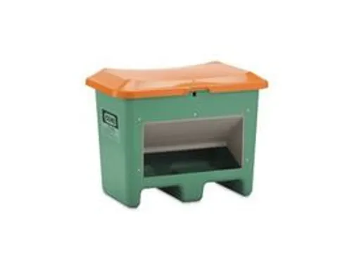 strooigoedbak,200l,HxBxD 690x890x600mm,GVK,groen,deksel oranje