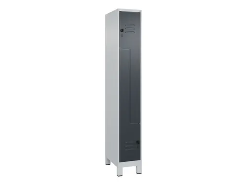 Z-garderobekast,HxBxD 1950x300x500mm,vak B 150/300mm,draaigrendel