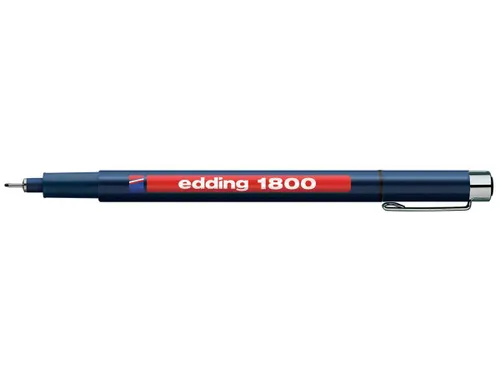 Fineliner edding 1800 zwart 0.25mm
