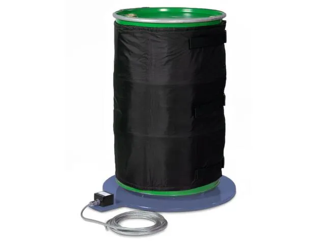 Isolerende Kap V. Verwarmingsmantel,V. 200L Vat,Buiten Nylon,Zwart